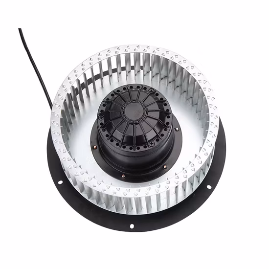 産業高圧AC 220V 240V DC Ec送風機インペラ遠心ファン後方に湾曲しました